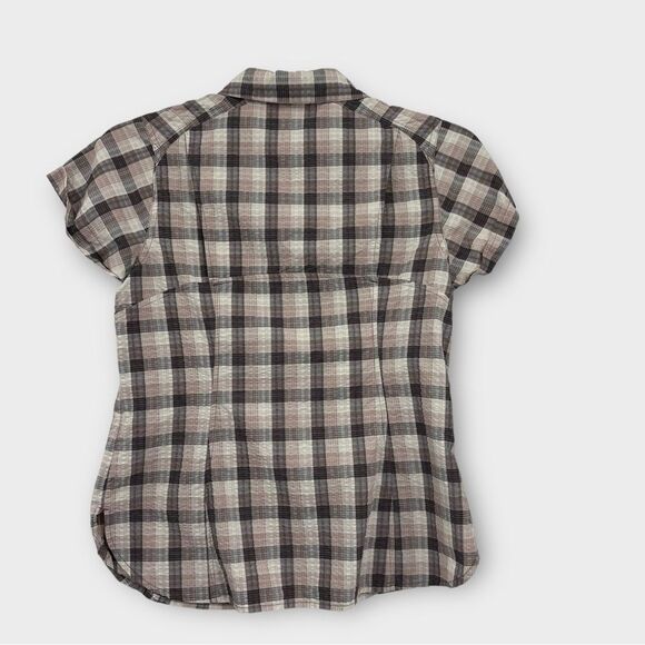 Columbia Omni-Shade Short Sleeve Hiking Blouse in Plaid Women's Size S - Picture 7 of 9